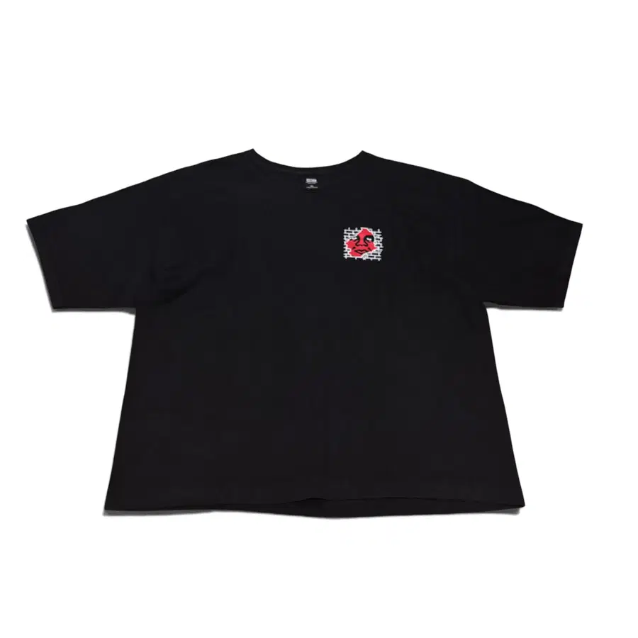 XL 오베이 OBEY 블랙 백로고 반팔티