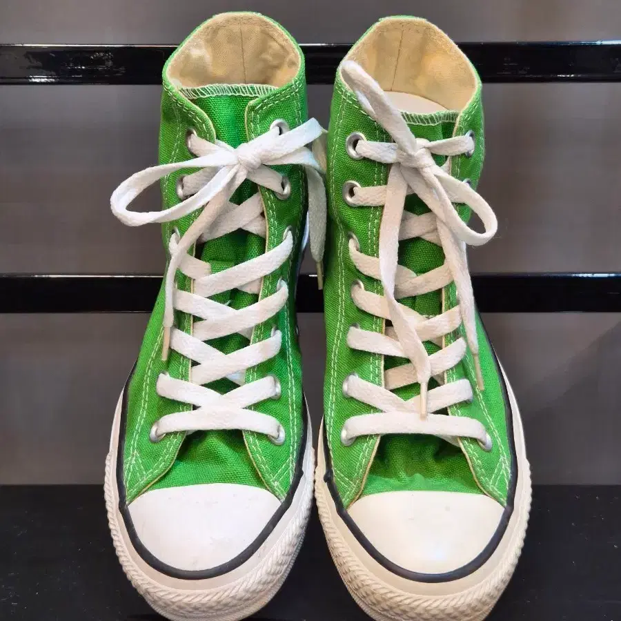 [240] 컨버스 CONVERSE 척테일러 올스타 그린 캔버스 하이탑 스니커즈 3.9
