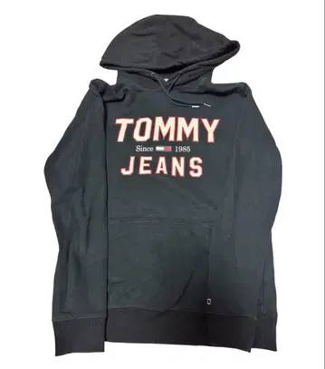 구제 의류/L TOMMY JEANS 로고 후드티 네이비