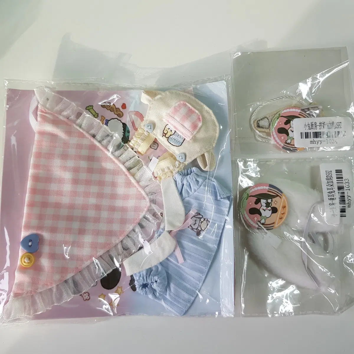 10cm 토끼 파티쉐 세트 인형 옷