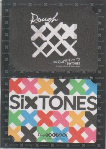SixTONES 19년 Rough'xxxxxx' 투어 스티커