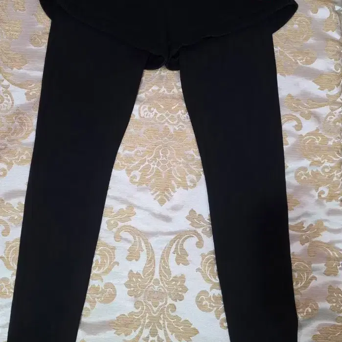 아디다스 여성 2in1 블랙 레깅스 쇼츠