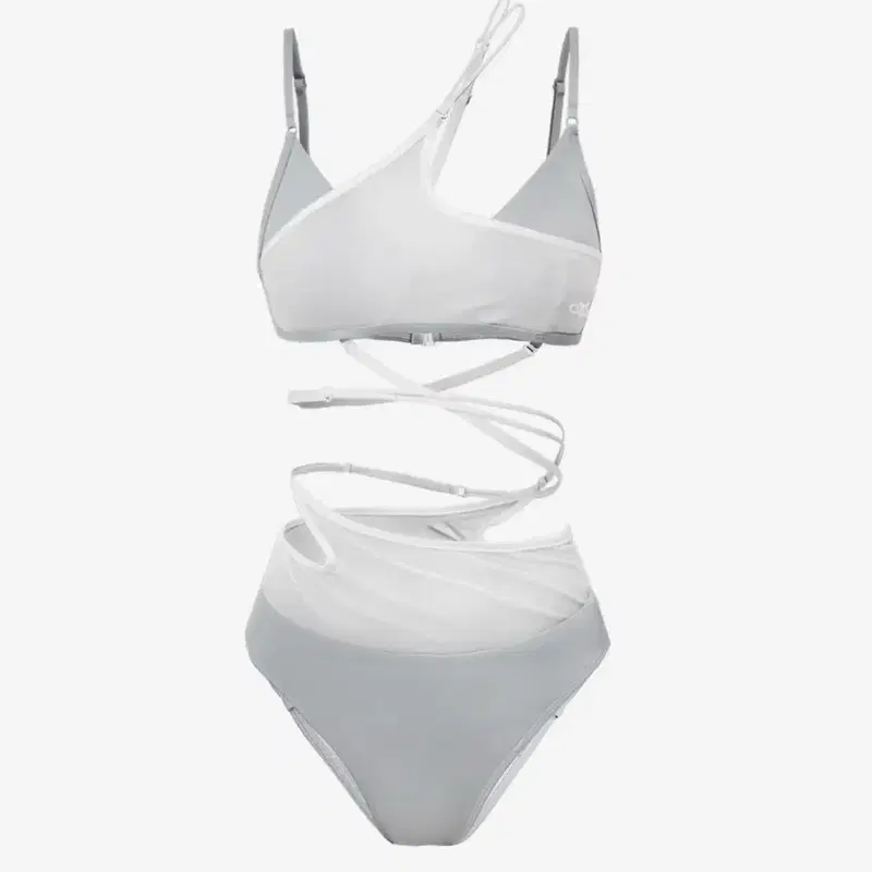 오호스 ojos Layered Mesh Strap Bikini / Grey
