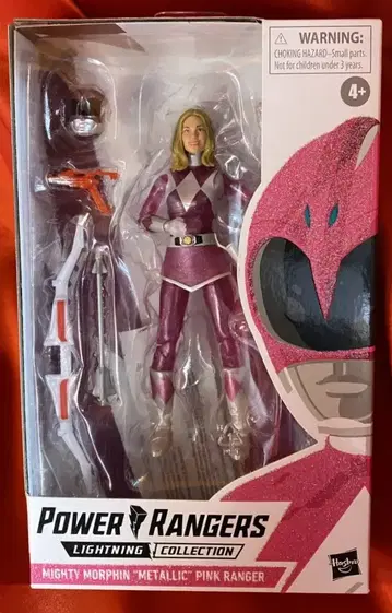 HASBRO 라이트닝 컬렉션 사반의 파워 레인저스 마이티 모르핀 메탈릭 핑크 레인저