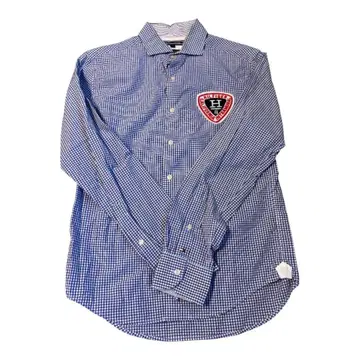 TOMMY HILFIGER 긴팔 셔츠 깅엄 체크 와펜