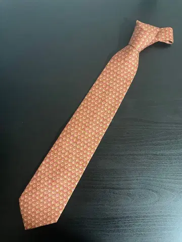 Salvatore Ferragamo 넥타이 올 패턴 오렌지 계열