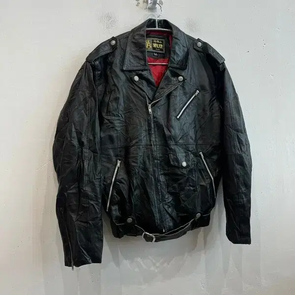 90s 소가죽 바이커 자켓 Made in JAPAN