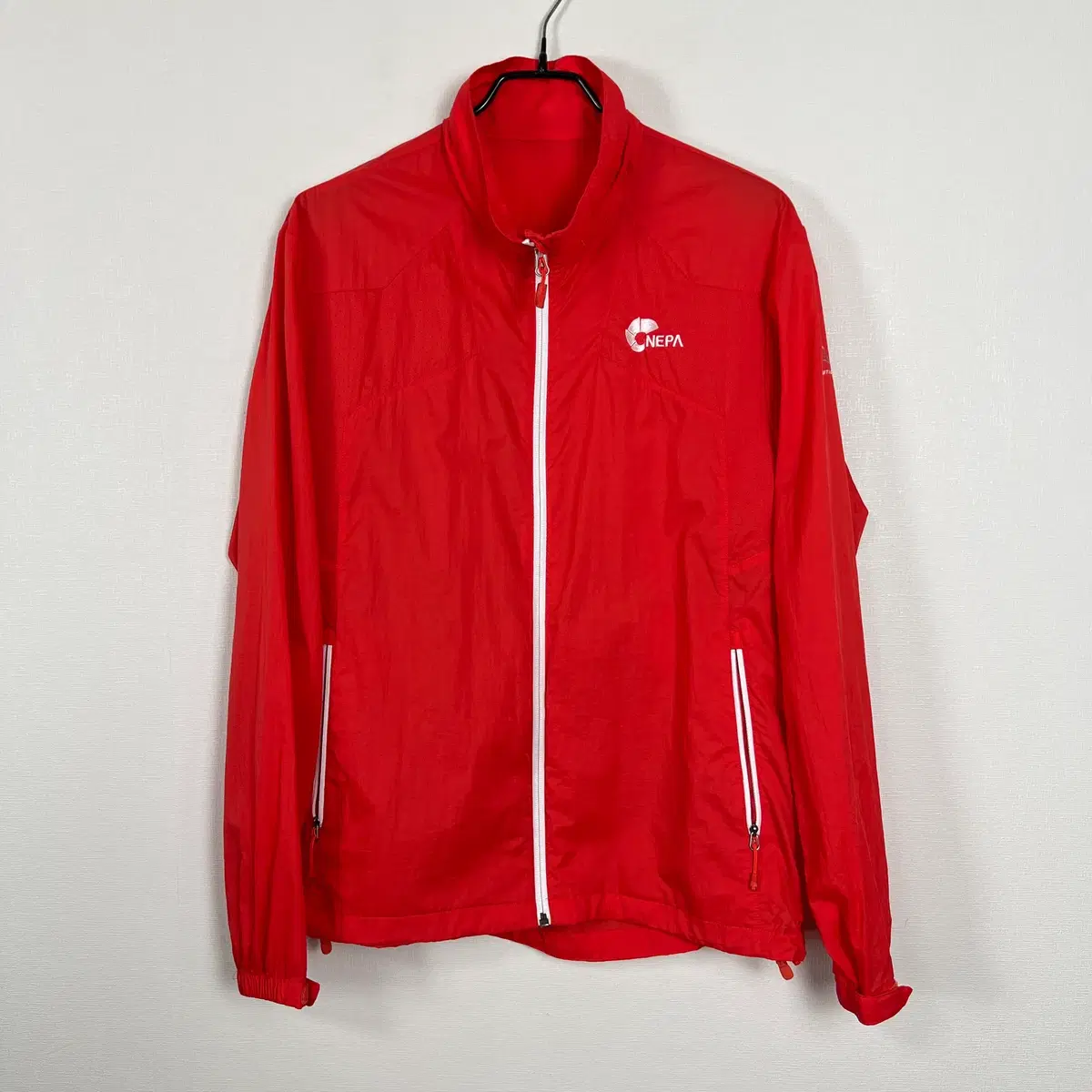 네파 주황 바람막이 자켓 점퍼 남100 L 라덴 빈티지
