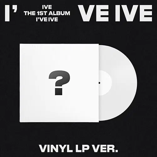 아이브 정규 1집 I've IVE lp 개봉 화이트 (스티커 포토카드 없음)