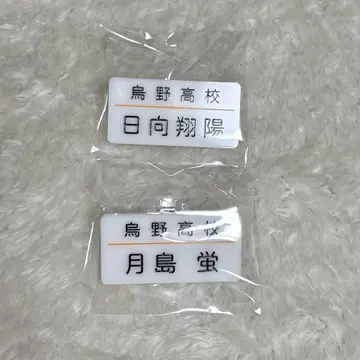 하이큐!! 카라스노 고교 명찰 히나타 쇼요 츠키시마 케이