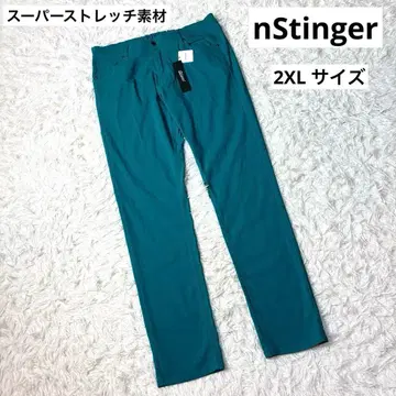 택 포함 새상품 nStinger 골프 팬츠 블루그린 2XL 스트레치