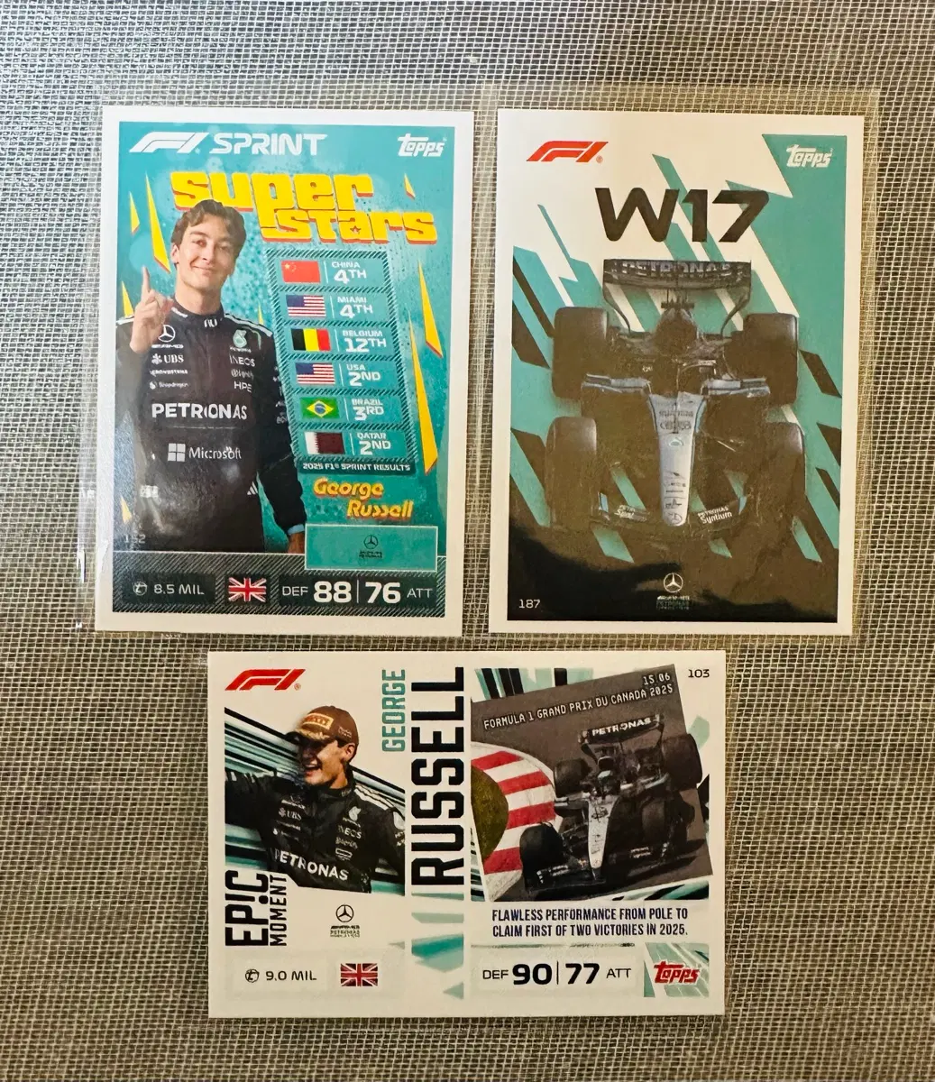 2026 F1 탑스 터보 어택 조지 러셀 카드 일괄