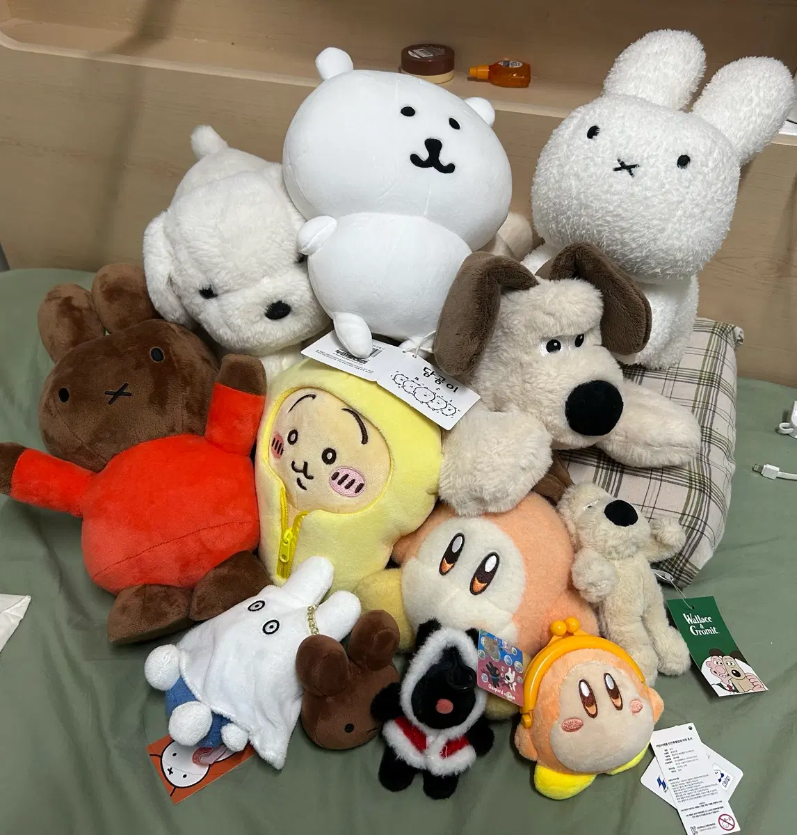 그로밋 미피 웨이들디 커비 농담곰 인형