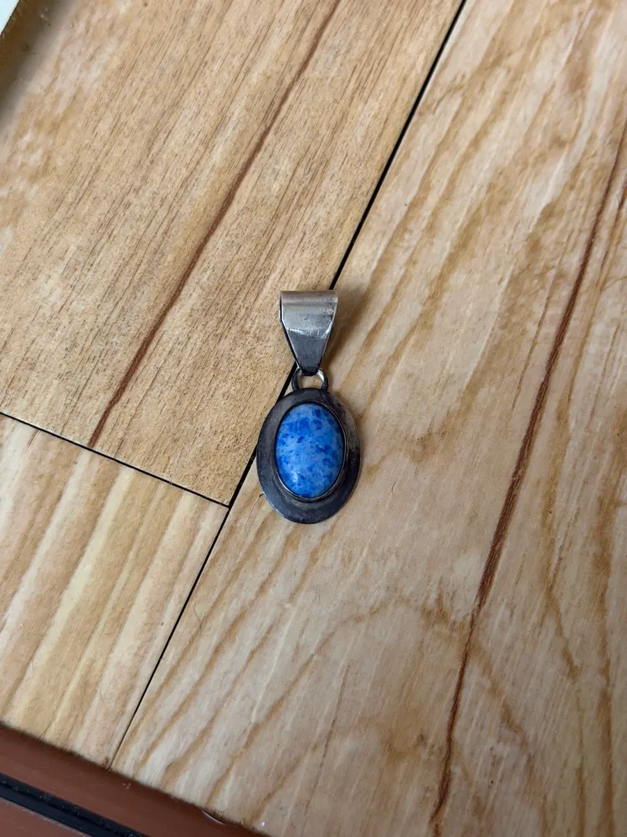 빈티지 Navajo 나바호 Sterling Silver 블루 스톤 펜던트