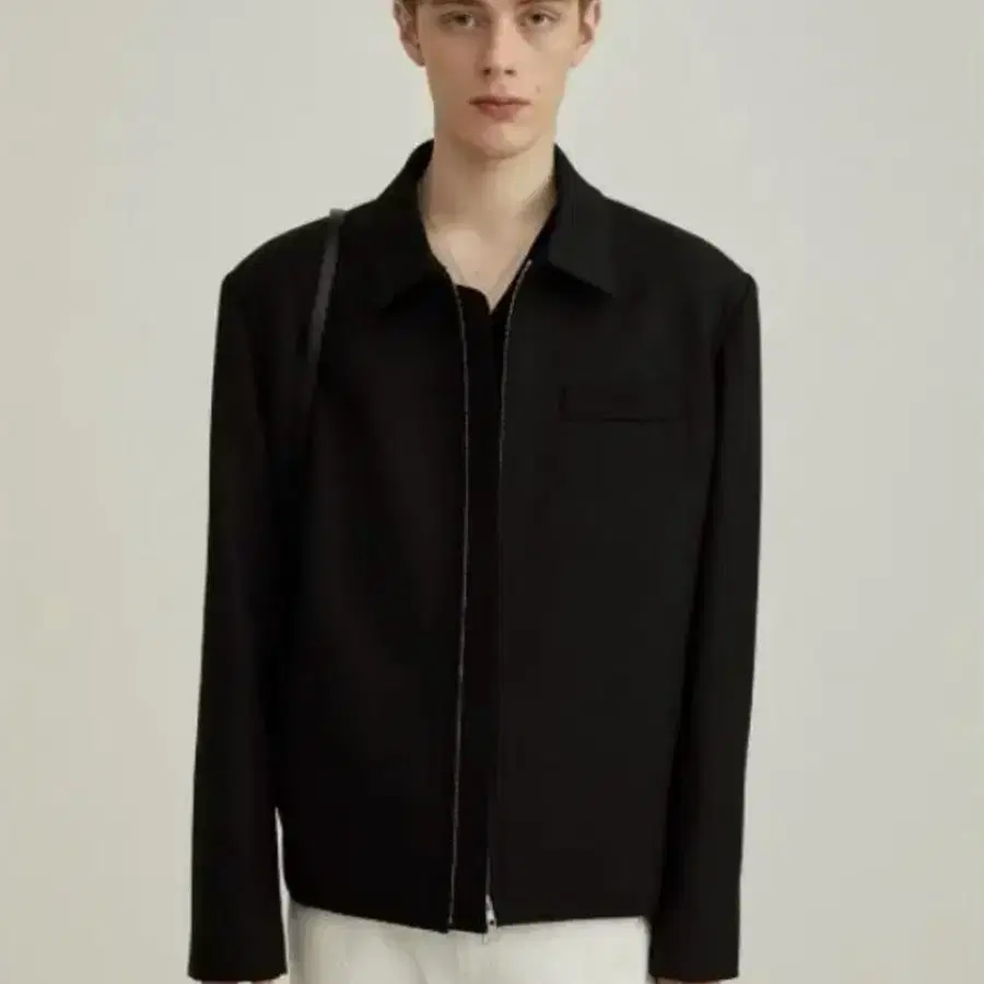 던스트 UNISEX COLLARED WOOL BLOUSON JACKET BLACK XL사이즈