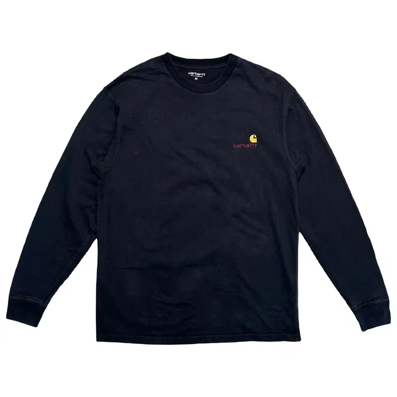 CARHARTT wip 자수로고 롱슬리브 블랙 m