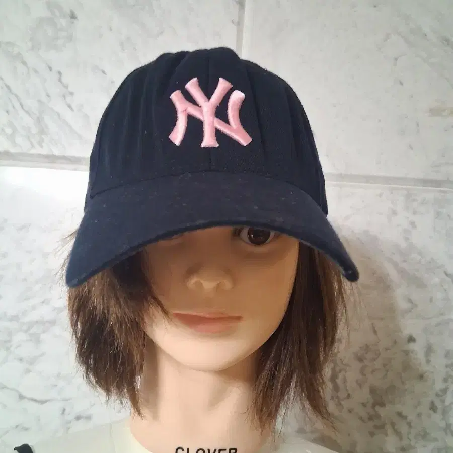 뉴욕 양키스 야구 모자 네이비 핑크