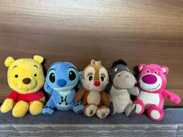 손바닥 사이즈! 디즈니 봉제 인형 5개 세트