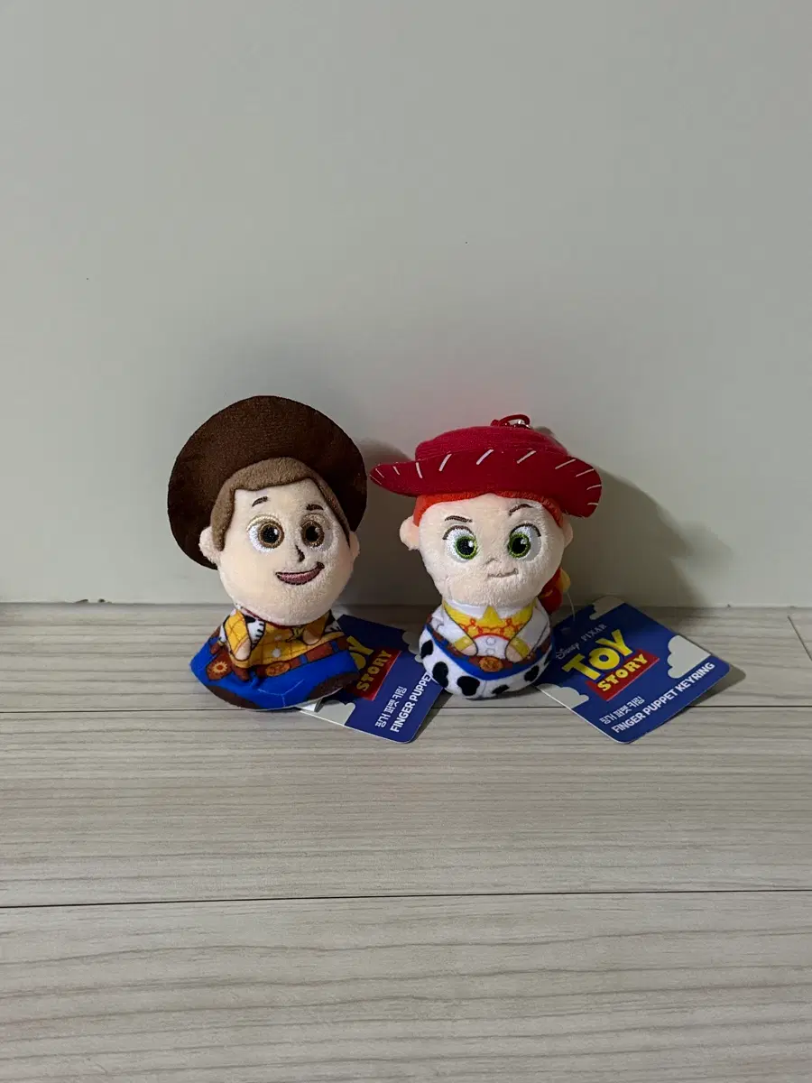 [일괄] 토이스토리 우디 제시 손가락 인형 키링 세트
