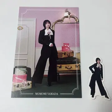 사쿠라자카46 카페 중기 혜택 엽서 스티커 야마다 모모미