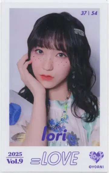 =LOVE 2025 VOL.9 노구치 이오리 미니 포토 카드 37/54
