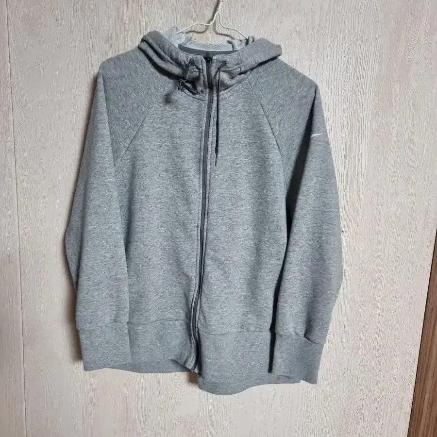 나이키 후드집업 루즈핏 트임 언발 드라이핏 그레이 여성 s