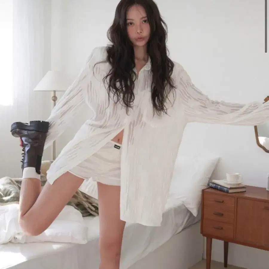 랑거 웨이브 포인트 블라우스