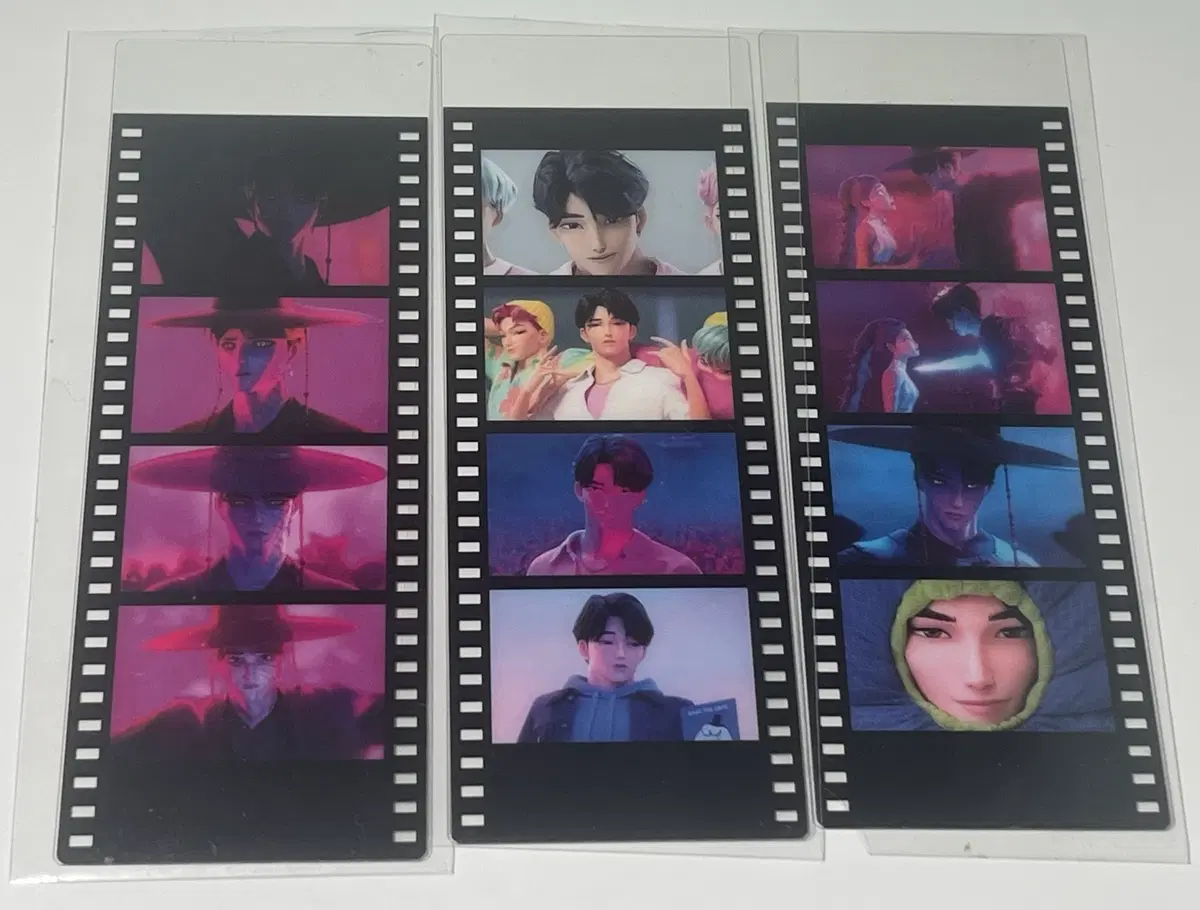 3종 일괄]진우 네컷 필름 시리즈/케이팝 데몬 헌터스 진우 책갈피/케데헌 진우 북갈피
