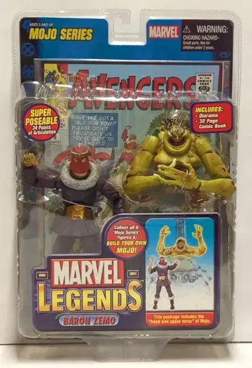 TOYBIZ MOJO BARON ZEMO (머리 / 마스크) 6인치
