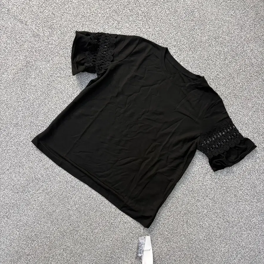 XL 새상품 빈티지 여성 레이스 반팔티 0805J1