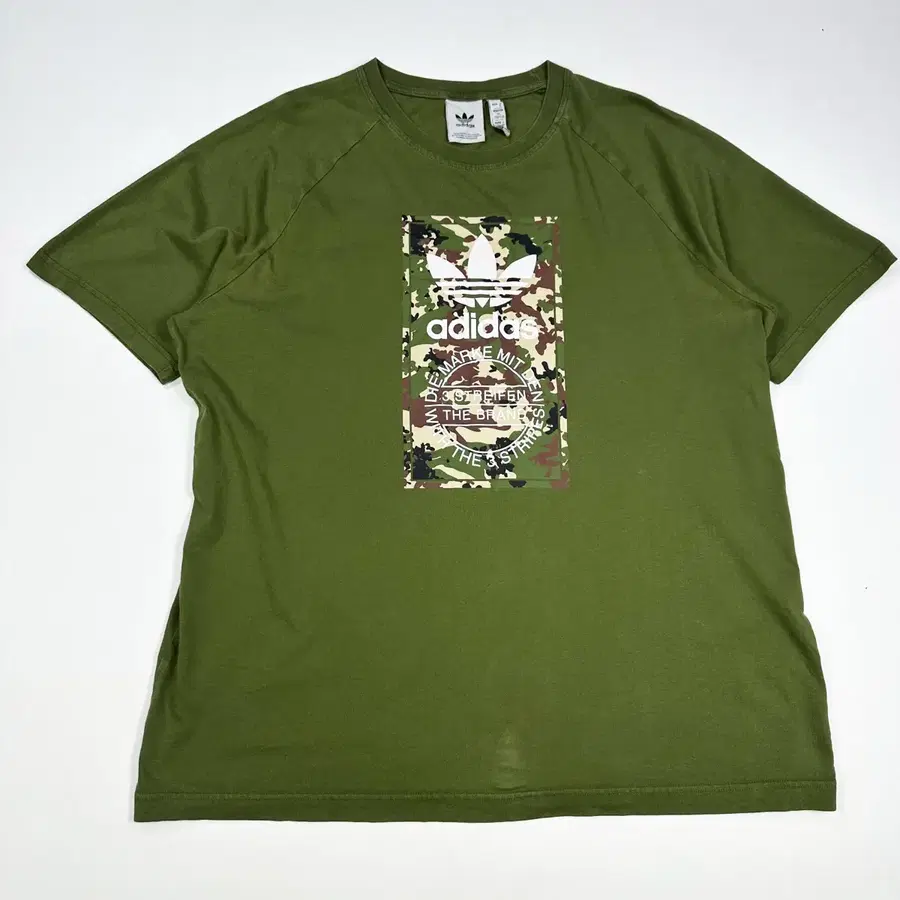 (3XL) 아디다스 카모 박스로고 프린팅 반팔티