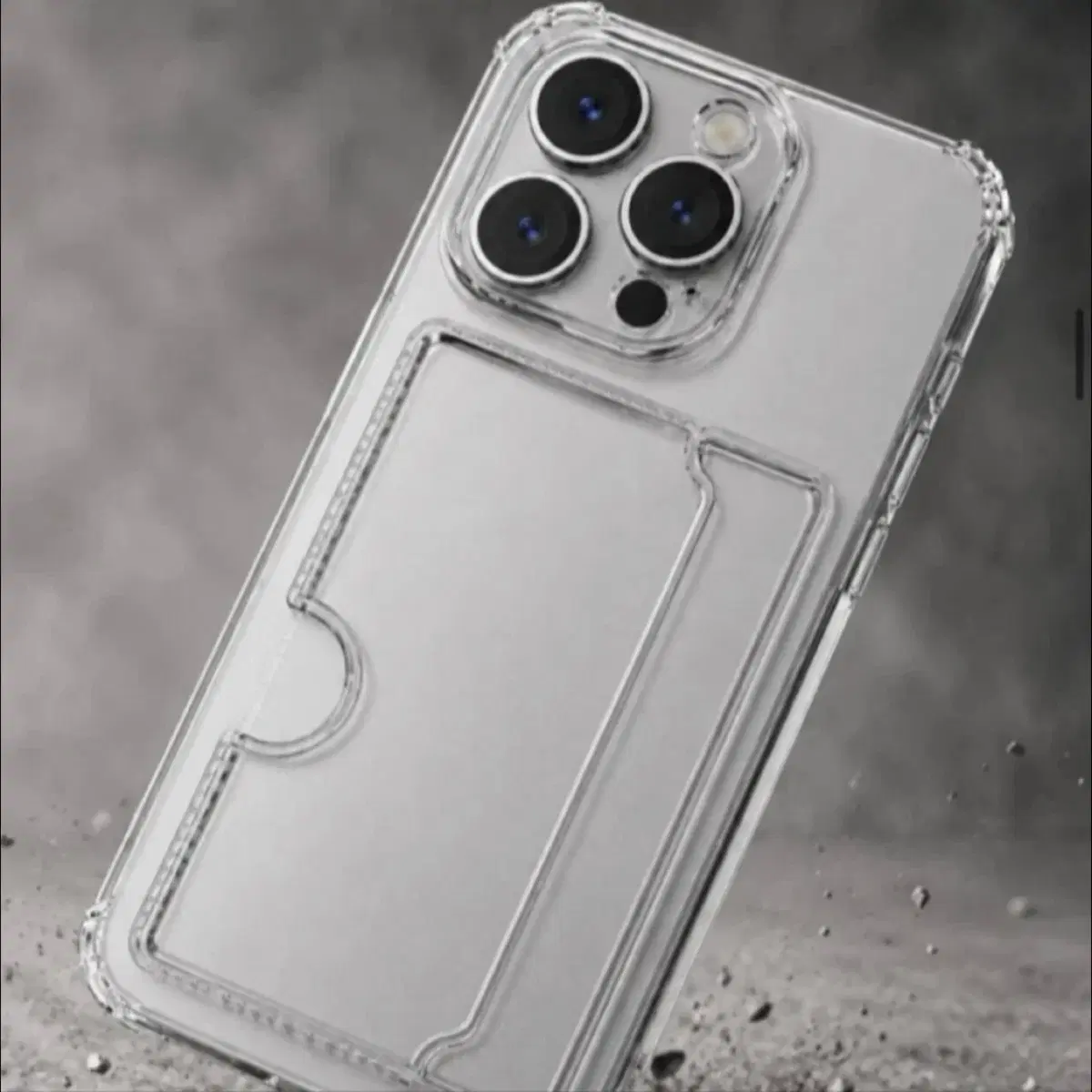 아이폰 13 Pro Max 전용 투명 카드포켓 케이스