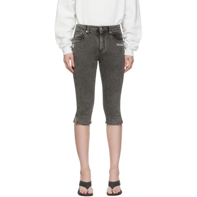 OFF-WHITE Skinny Cropped Capri Jeans