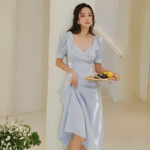 신스덴 실키 롱원피스