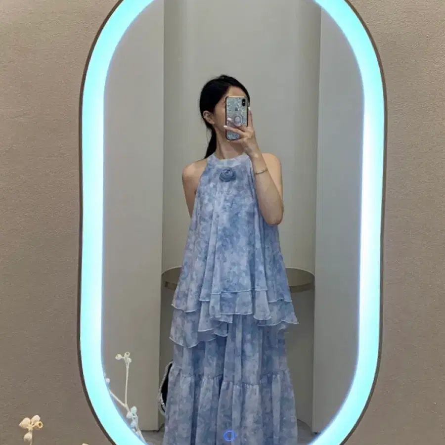 바이씨니 제작 로즈수채화 셋업 블루