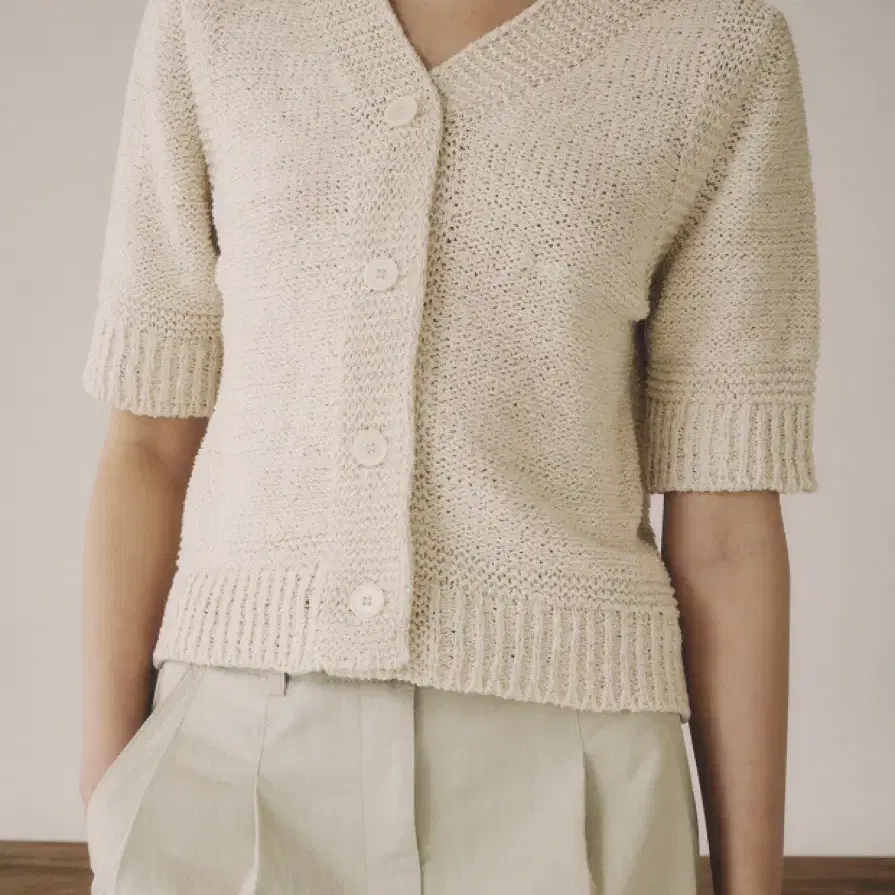 [택포] replain 리플레인 이태리코튼 블랜드 가디건(LIGHT BEIGE)