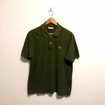 LACOSTE 피케 셔츠 모스그린 카키 L1212 5 일본제