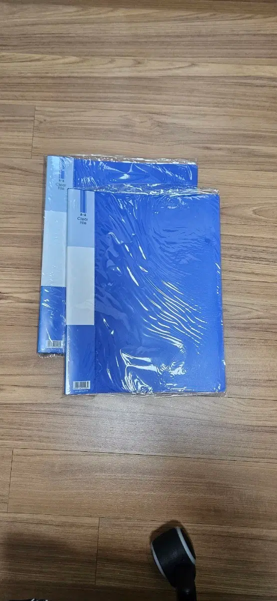 [새상품]클리어 파일 2개 청색