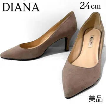 [새상품급] DIANA 스틸레토 스웨이드 펌프스 그레이지 토프 24