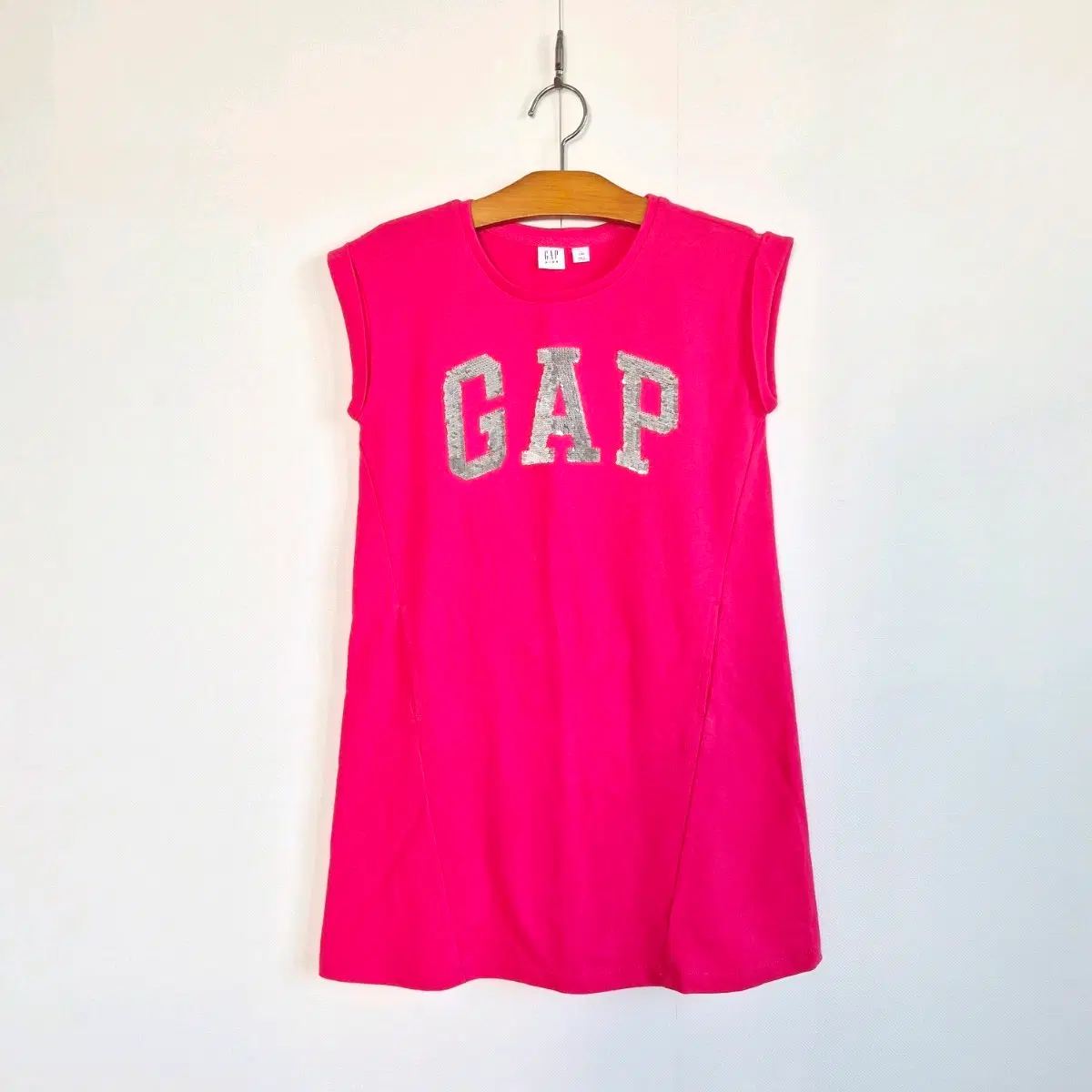 [L/140] 갭키즈 핫핑 스팽글로고 원피스 / GAP KIDS