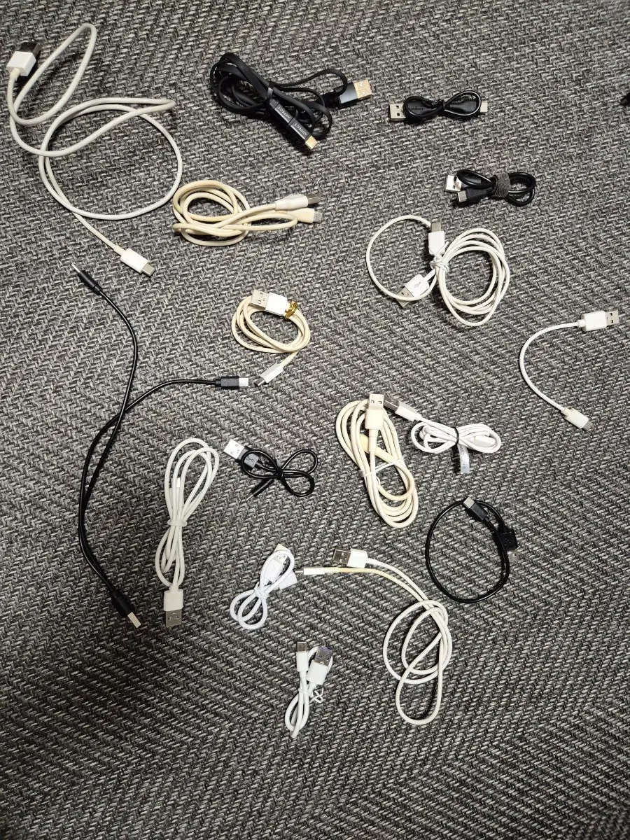 USB c 타입 케이블 충전선 A to C 2개당