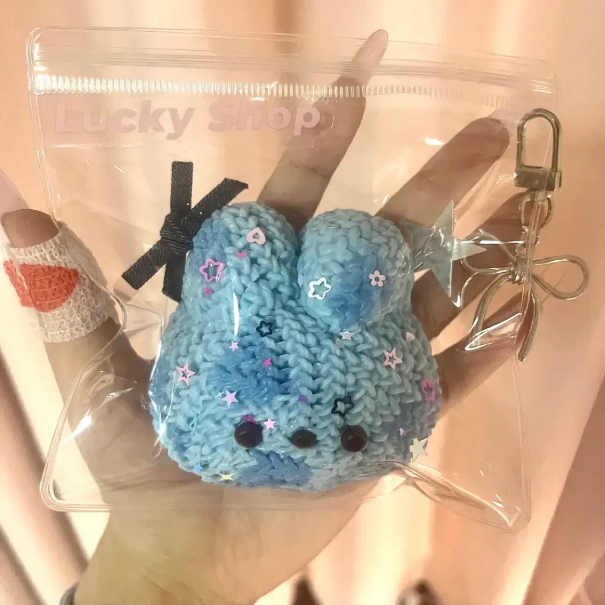 뜨개 블루래빗 수제 말랑이 희귀템