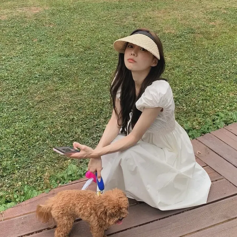 새상품 파이브클로젯 원피스 퍼프스퀘어넥 화이트 공주 원피스 마실룩