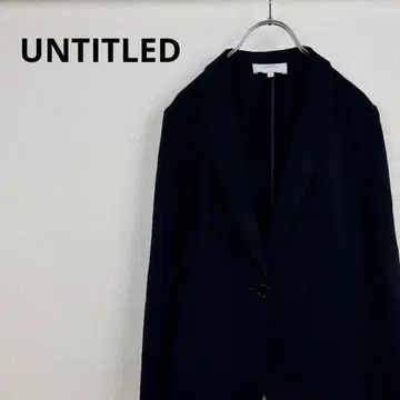 UNTITLED 테일러드 자켓 2 다크 네이비 1버튼 세탁 가능 출퇴근 M 상당
