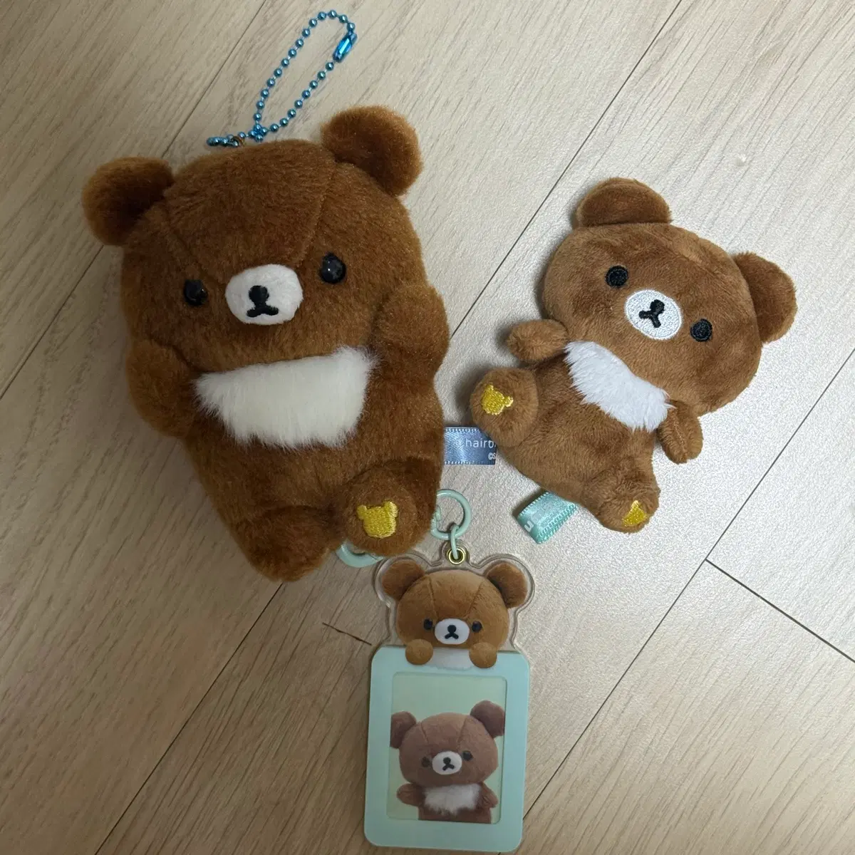 리락쿠마 차이로이코구마 코구마 나안아 포징 인형 키링 테노리 마스코트 증사홀더 등