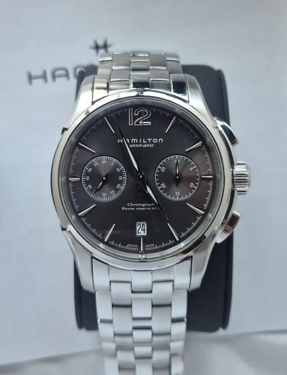 해밀턴 재즈마스터 크로노그래프 부엉이 42mm 메탈