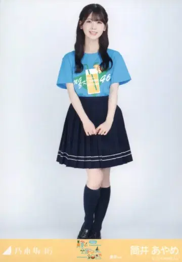 노기자카46 회장 한정판 브로마이드 츠츠이 아야메 한여름 전국 투어 2025 T셔츠 시즈오카ver. 히키
