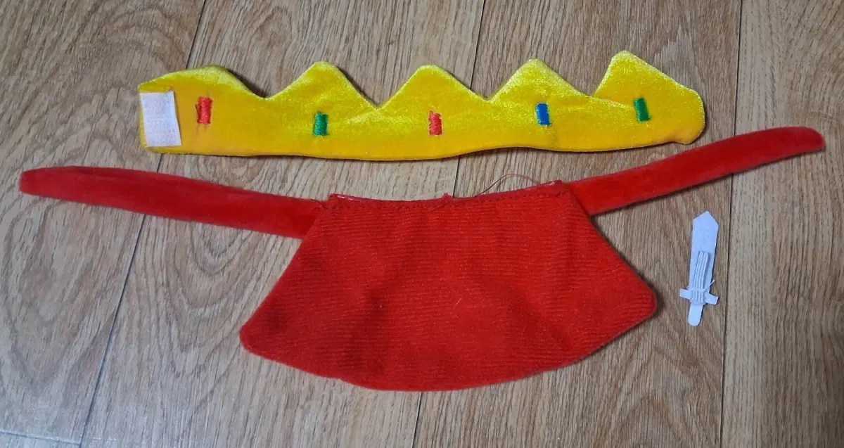 10cm 인형옷 왕관 망토 용사 세트