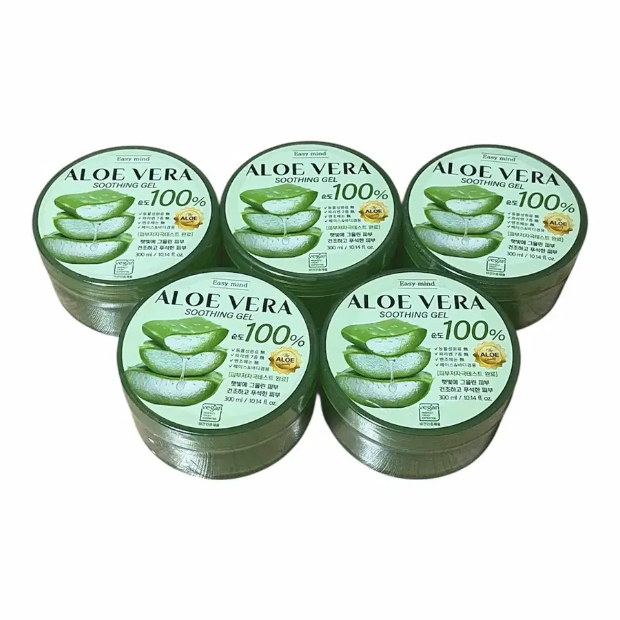 [미개봉, 5개 일괄] 알로에베라 수딩젤 100% 300ml