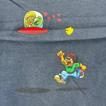 475 ALIEN NATION UFO Double Print Tee M